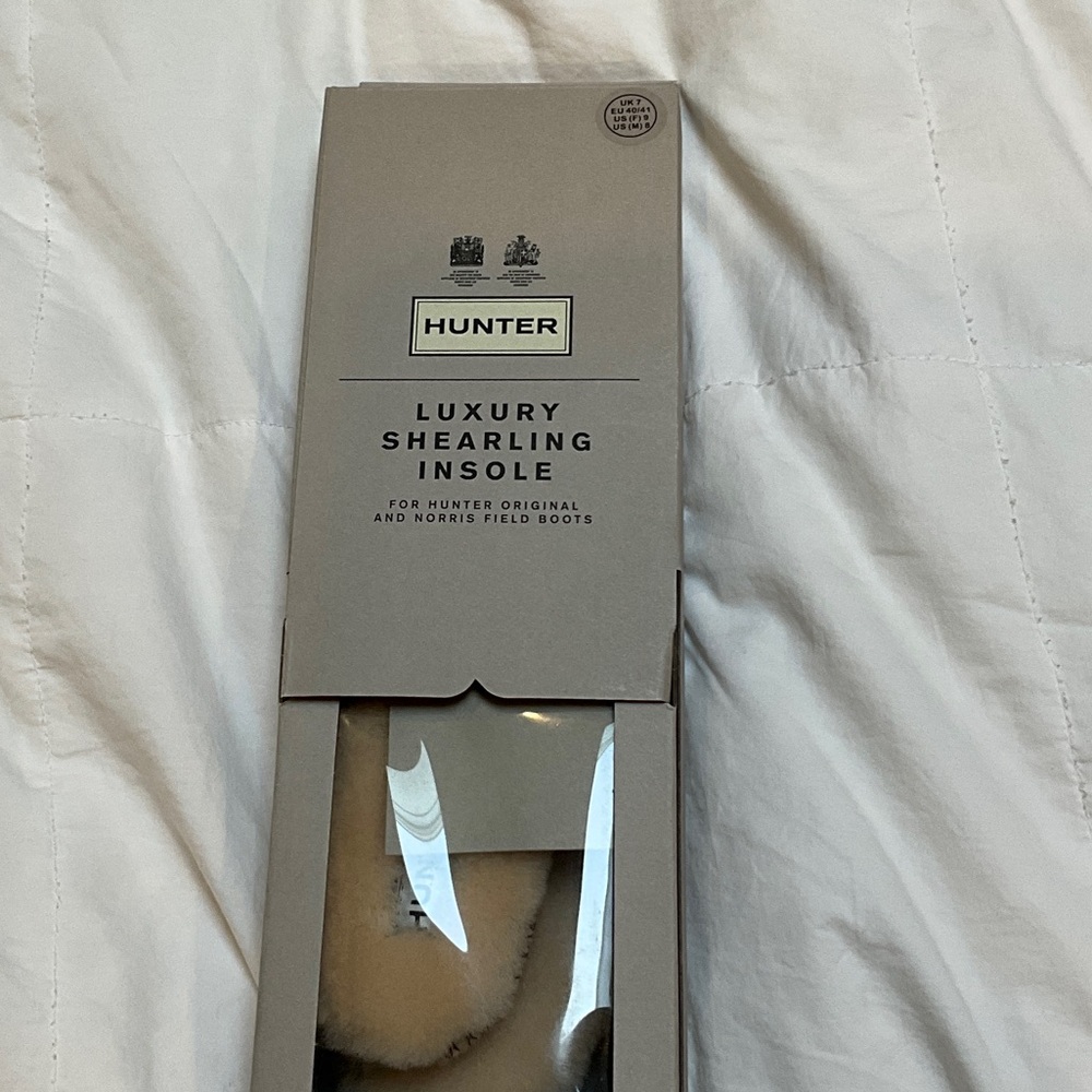 Hunter Shearling Insole with Cream Accents